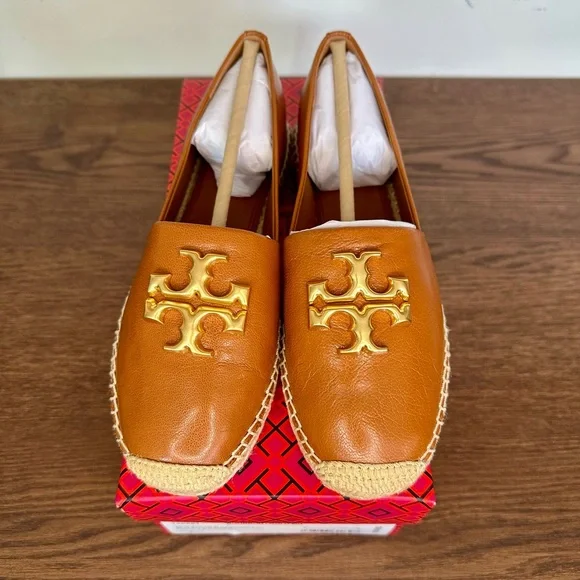 New Tory Burch Eleanor Espadrilles in Bourbon Size 7
